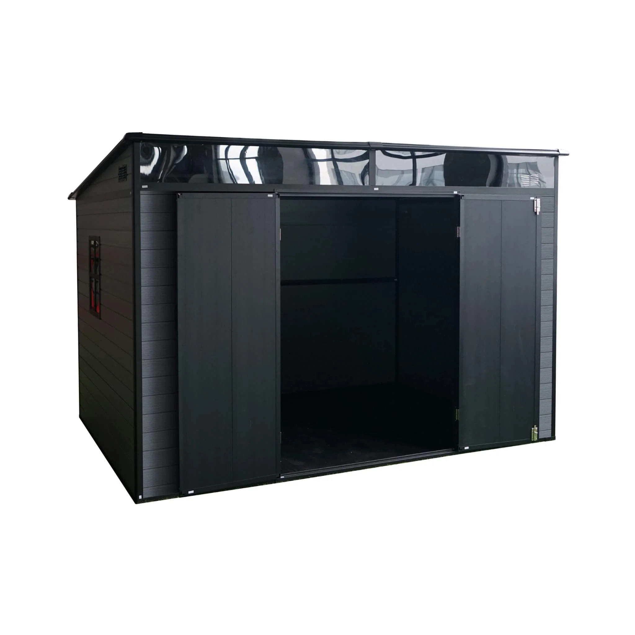 [07X10FT] Outdoor Resin Garden Shed With Floor, Window, And Lockable Door (SAK25987) - Image 3