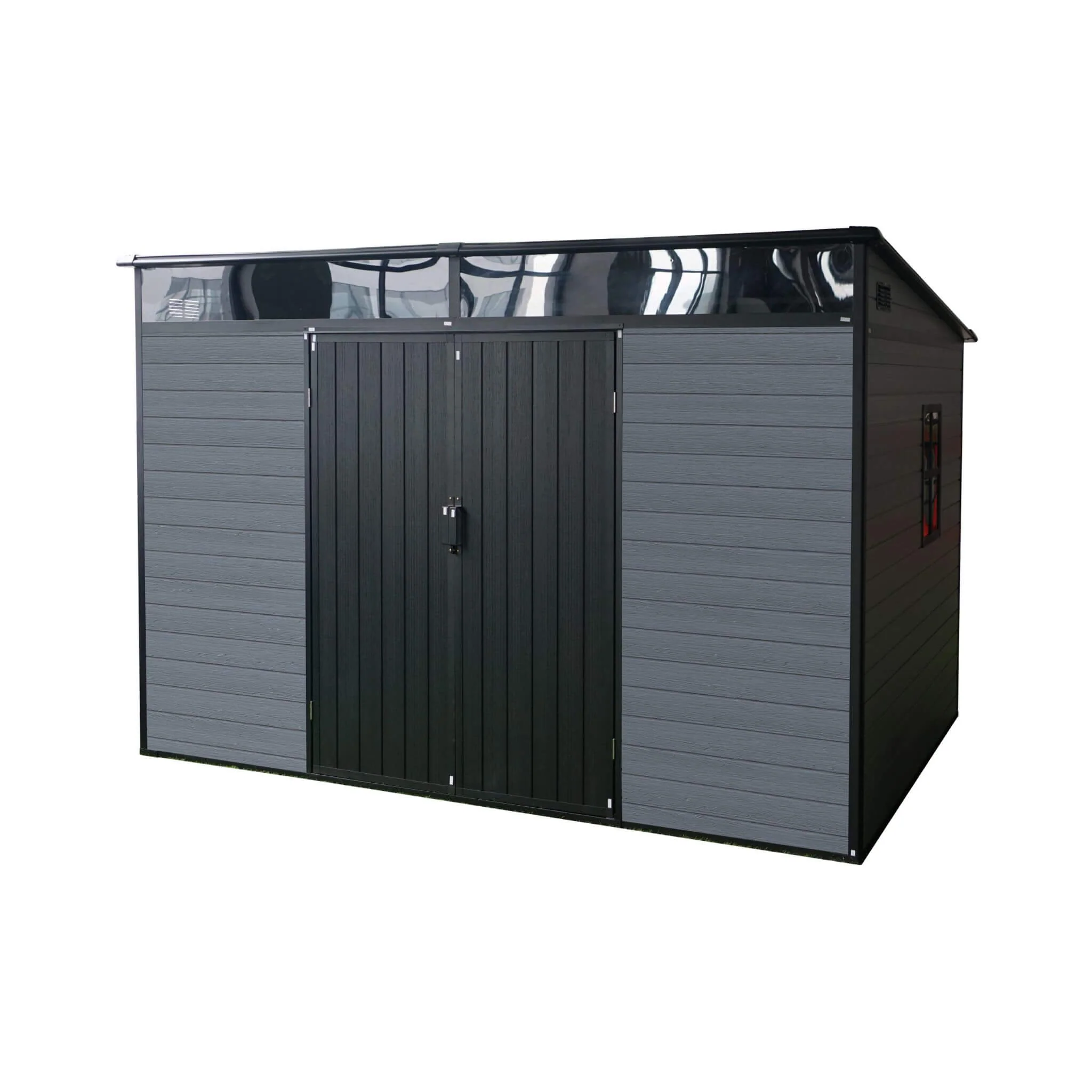 [07X10FT] Outdoor Resin Garden Shed With Floor, Window, And Lockable Door (SAK25987) - Image 5