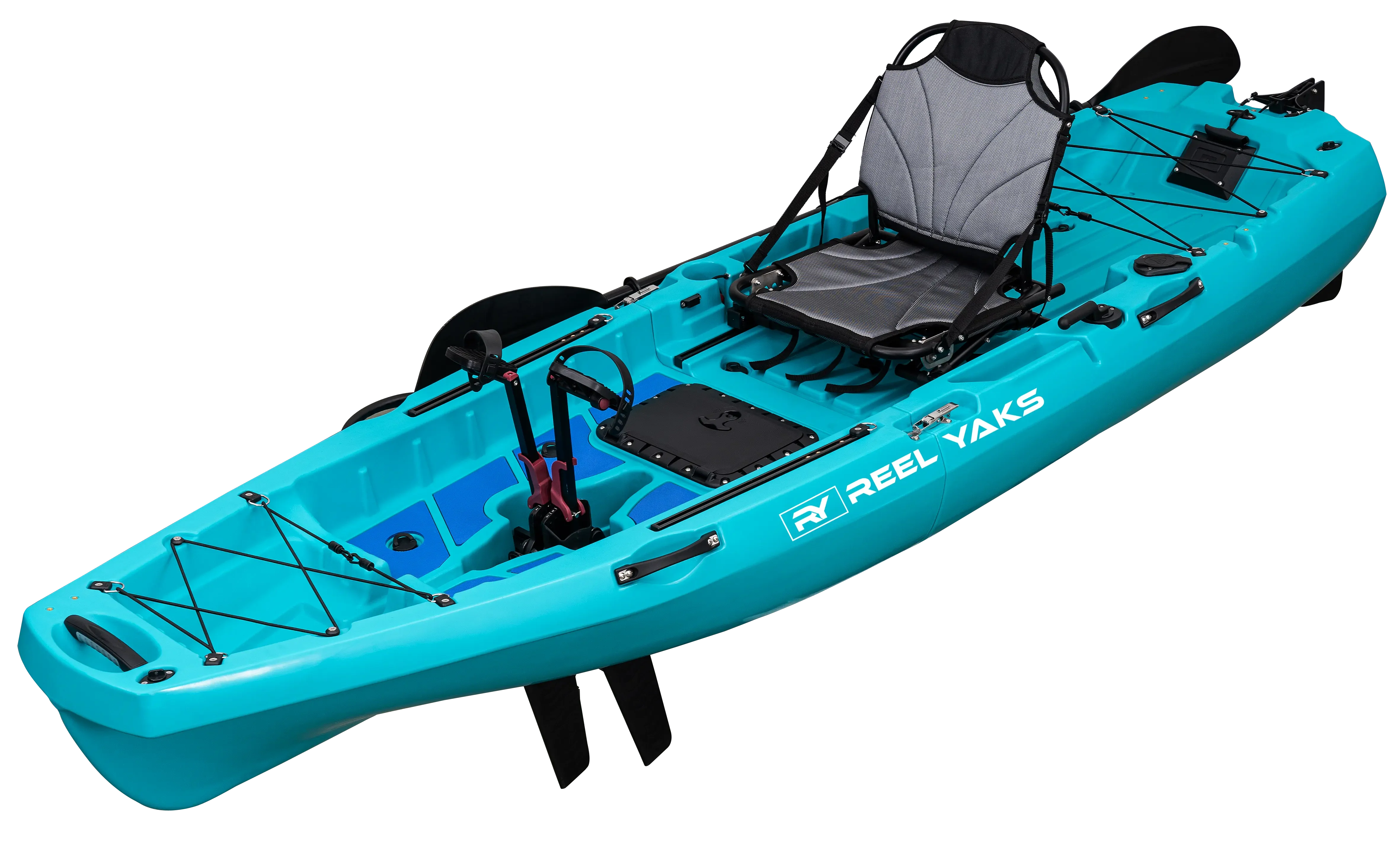 10ft Radar Modular Fin Drive Pedal Fishing Kayak | 430lbs Capacity | 2 Piece - Image 4