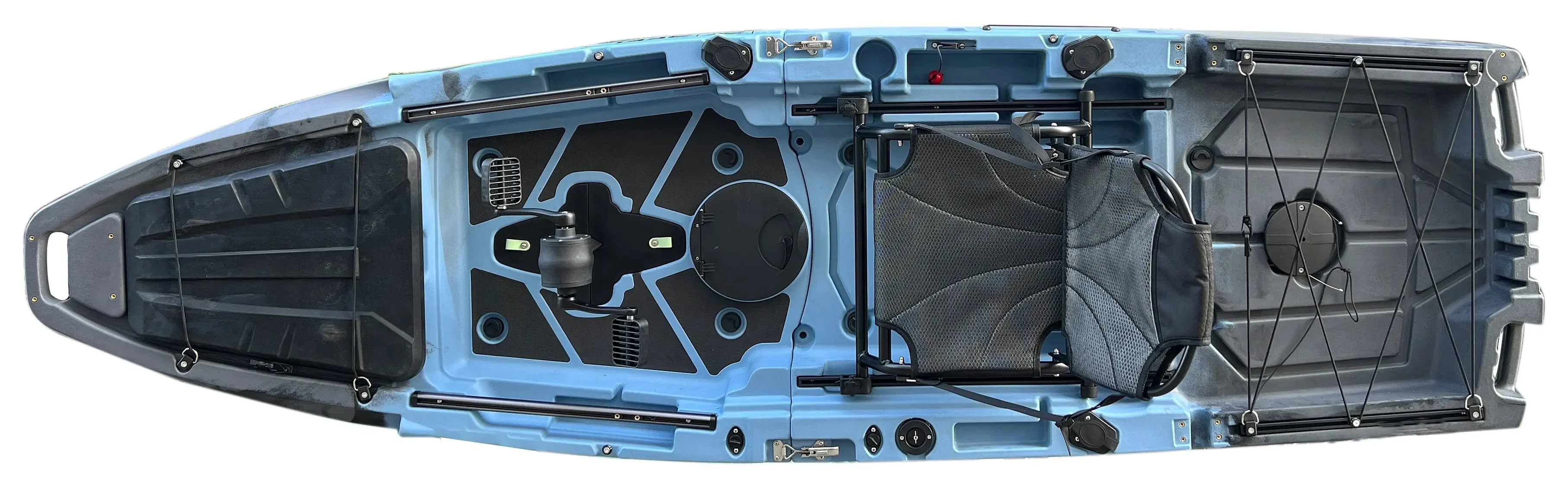 10ft Recon Modular Prop Drive Pedal Fishing Kayak | 430lbs Capacity | 2 Piece - Image 4