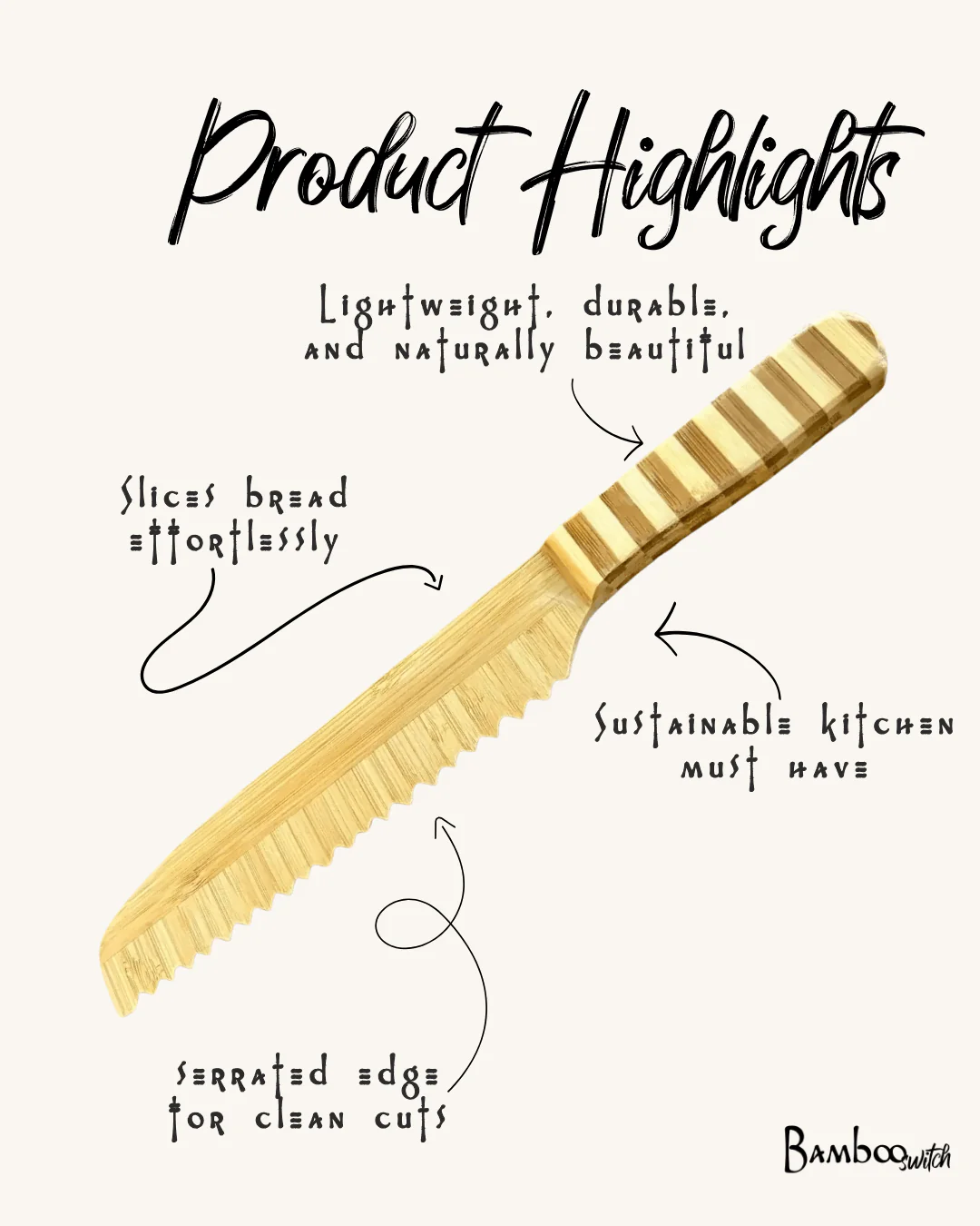 Bamboo Bread Knife - Image 3