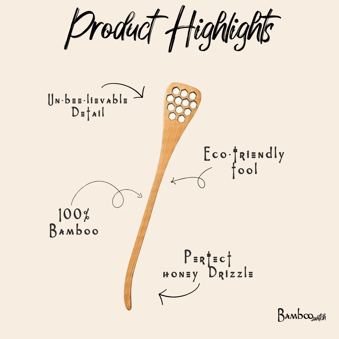 Bamboo Honey Dipper Spoon - Image 7