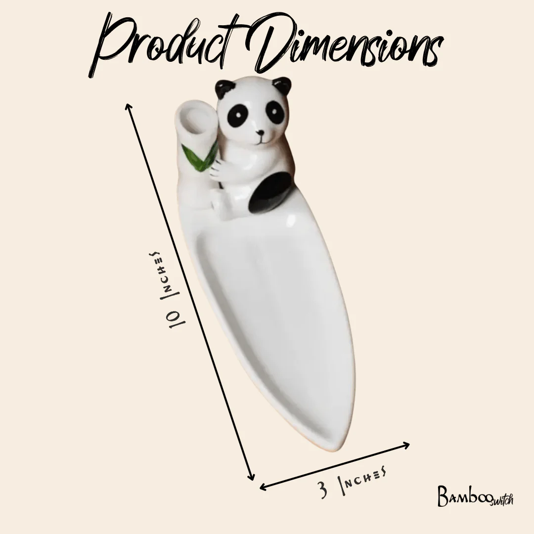 Porcelain Panda Chopstick Holder - Image 5